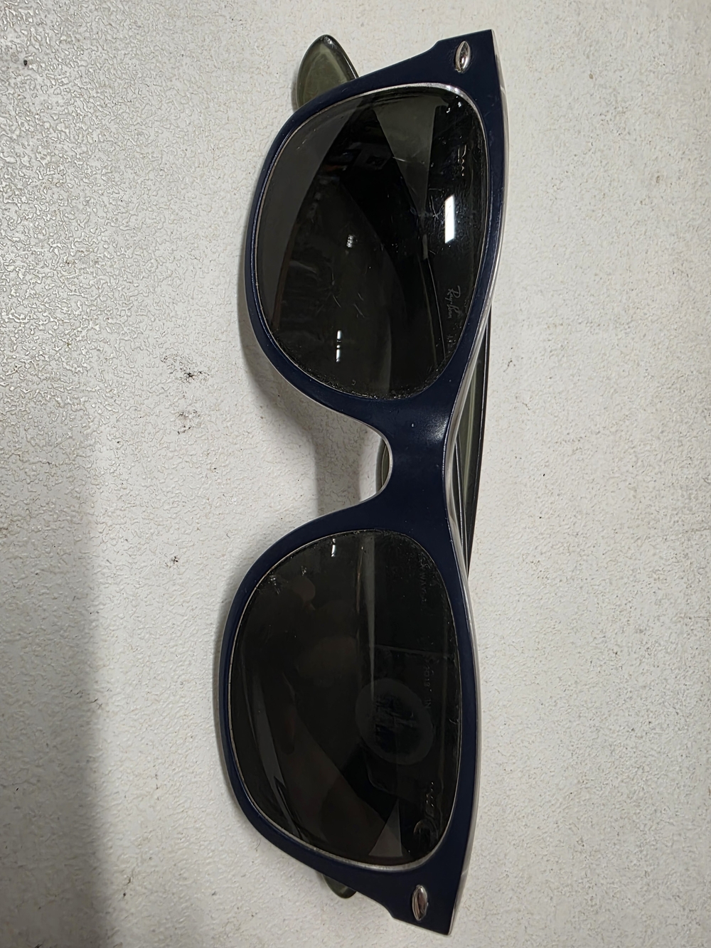 Ray-Ban RB2132 New Wayfarer 52-18 Gray Blue Eyeglass Frames Only Made Italy